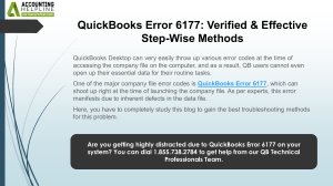 QuickBooks Error 6177: Fixes & Troubleshooting Methods