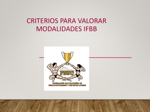 Criterios de Evaluación IFBB: Modalidades de Fisicoculturismo y Fitness