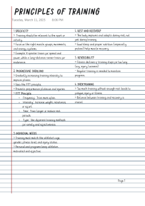 Principles of Training: Specificity, Overload, Recovery & More