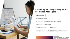 AI Competency Skills for Nurse Managers Presentation
