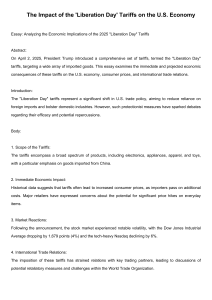 Liberation Day Tariffs: Impact on US Economy (2025)