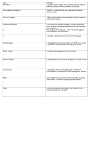 Linguistic Terms: Definitions & Explanations