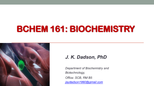 Enzymes: Biochemistry Presentation