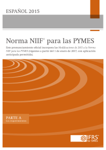 NIIF para las PYMES 2015: Edici&oacute;n en Espa&ntilde;ol