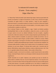 La máscara de la muerte roja por Edgar Allan Poe