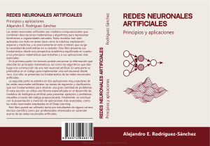 Redes Neuronales Artificiales: Principios y Aplicaciones