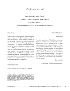 Cultura Visual: Grupos de &Eacute;lite e Interpretaci&oacute;n Hist&oacute;rica