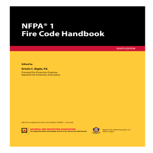 NFPA 1 Fire Code Handbook, 2018 Edition