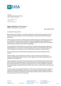 EASA OPT 4.3 Evaluation: Boeing iPad App Approval & Recommendations