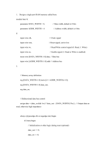 Verilog Code: RAM, Matrix Multiplication, Memory Access