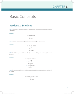 Rozwiązania do zadań rozdziału 1 Podstawowe pojęcia: Inżynieria elektryczna