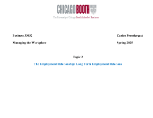 Long-Term Employment Relations: Spot Market Model & Risk
