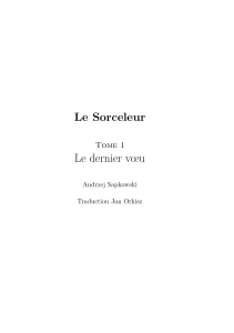 Le Sorceleur: Le dernier vœu - Extrait de roman