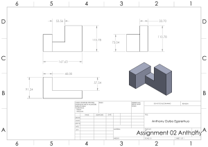 Engineering Drawing: Assignment 02 by Anthony Oyibo Egorerhua