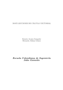 Apuntes de C&aacute;lculo Vectorial