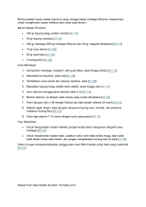 Resep Kue Nastar & Putri Salju