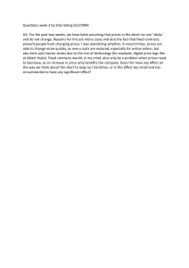 Price Stickiness and Technology: An Economic Question