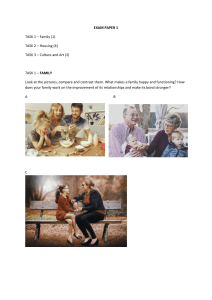 Exam Paper: Family, Housing, Culture & Art