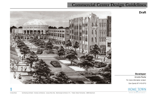 Home Town Commercial Center Design Guidelines