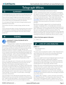 Telegraph Wires Poem Analysis: Themes & Technology