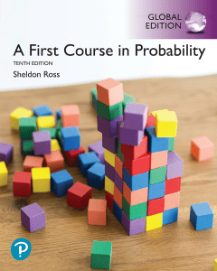 A First Course in Probability: Tenth Edition by Sheldon Ross