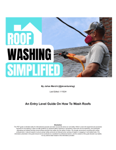 Roof Washing Guide: Entry-Level Soft Wash Techniques