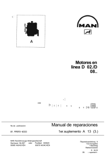 Suplemento Manual Reparación Motor MAN D 02/D 08