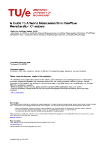 Antenna Measurements in mmWave Reverberation Chambers