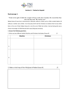 Islamic Studies Revision: Tasheel-ul-Aqaaid & Taarekh
