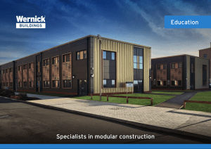 Modular Buildings for Education: Wernick Solutions