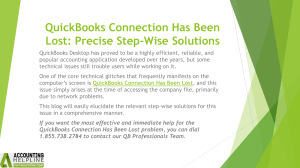 QuickBooks Connection Lost: Step-by-Step Solutions