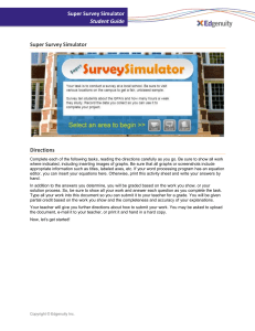 Super Survey Simulator Student Guide