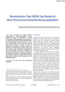 MEMS Gas Sensor for Environmental Monitoring: Metal Oxide Nanopowder