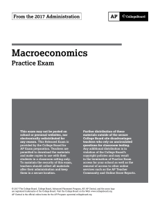 2017 AP Macroeconomics Practice Exam