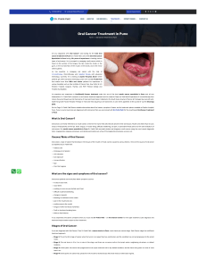 Oral Cancer Treatment in Pune: Dr. Pratik Patil, Specialist
