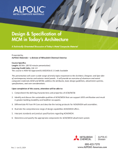 MCM Design & Specification in Architecture | ALPOLIC Materials