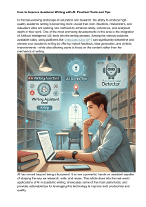 Improve Academic Writing with AI: Tools & Tips
