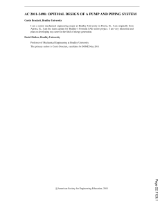 Optimal Pump & Piping System Design: Engineering Project