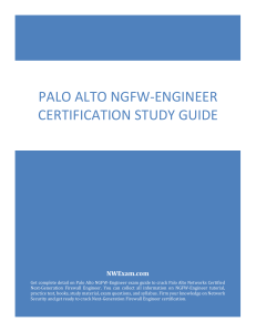 Palo Alto NGFW-Engineer Certification Study Guide