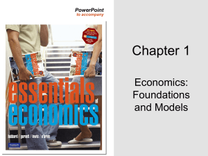 Economics Foundations & Models: Chapter 1 Presentation