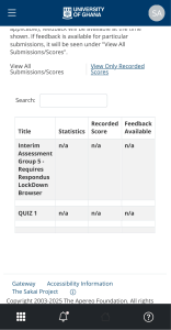 Course Assessment Details: Interim & Quiz 1