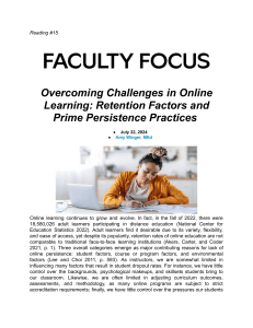 Online Learning Retention: Strategies & Best Practices
