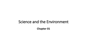 Environmental Science: Understanding Our Environment