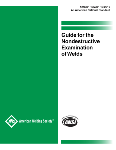 AWS B1.10 Guide: Nondestructive Weld Examination
