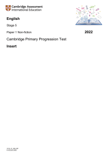 Cambridge Primary English Test: Aztecs & Mexico Non-fiction Insert