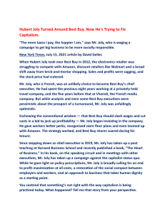 Hubert Joly & Fixing Capitalism: Best Buy Turnaround & Social Responsibility