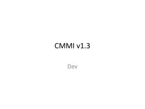 CMMI v1.3: Maturity Levels 2 & 3 - Process Management