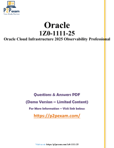 Oracle 1Z0-1111-25 Exam Questions & Answers