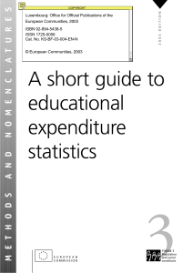 Educational Expenditure Statistics: A Short Guide