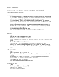Destinos Spanish Course Overview